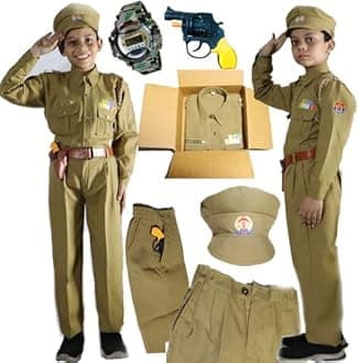 SCRIPTURE Fancy Dress Army costumes for kids |Indian Army, Police, BSF & Subhash Chandra Bose costumes for boys & girls fancy dress costumes for school function