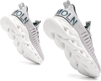 Jakcuz Women's Lace Up Walking Shoes Breathable Ultra Lightweight Sport Casual Ladies Girls Fashion Platform Sneakers