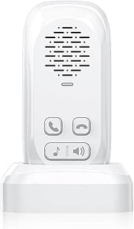 2 Way Intercom for Home,Wireless Intercom System with 984ft Range,800mAh Battery,4 Volume Levels,4 Chimes, Intercoms Wireless for Home,Office, Classroom Room to Room Communication,White