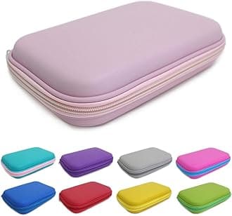 Fashionstationery.com Fashion Stationery Pencil Cases for Boys Girls Kids Teenagers Large Hard Pencil Case Hardtop Hard Shell Case Travel Box Kids Girls Boys Gaming Device Storage Case (Light Pink)