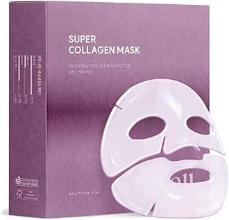 AROCELL Super Collagen Overnight Hydrogel Mask with Retinol & Stem Cell | Firming, Lifting, Plumping, Long-Lasting Glow | Korean Glass Skin Care | 43g x 8 |