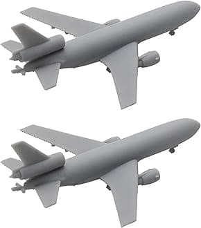 2PCS KC-10 Tanker Integrated Resin Aircraft DIY Model 1/2000 1/700 Simulation Exquisite Restoration of Extender Models for Collecting(1/2000 (23mm))