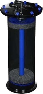 Blue 6-18 Filter Media Chamber Reactor for Aquarium | High Media Volumes with Evenly Distributed Flow Maximize Water Media Contact Time for Freshwater & Saltwater Marine Reef Fish Tank