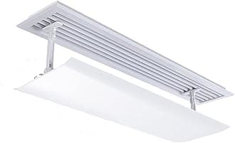 AieSHOP Air Conditioner Deflector for Central Air Conditioning,Air Conditioning Air Outlet Anti-Direct Blowing Baffle Wind Guide Cover for Home/Office/Office Buildings (White - 20 * 60CM-Length)