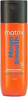 - Mega Smooth Professional Shampoo with Shea Butter & Amino Acids, for Frizzy Hair | Max Smoothness for 4 Days | | Used by 1 Lakh Hairstylists*| For All Hair Types | Paraben Free, 200ml