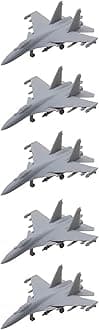 5PCS Su-37 Flanker-F Fighter Aeroplane DIY Model 1/2000-1/350 Scale Fighting Plane Mould Uncolored Aircraft Part for Military Model Collection(1/700 (31mm))