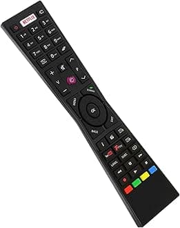Replacement JVC Remote Control RM-C3231 for JVC Smart 4K LED TV LT-32C670 LT-32C661 LT-32C660 LT-55C860 LT-24C660 LT-32C661 LT-49C770 with Netflix Youtube Button - No Setup Required