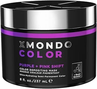 Color Purple + Pink Shade Shift Mask – Semi-Permanent Dye with Bond Booster & Hyaluronic Acid, 8 oz