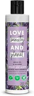 Love Beauty And Planet & Argan Oil Lavender Sulfate Free Smooth Serene Shampoo|| No Parabens|| No Dyes|| 200ml