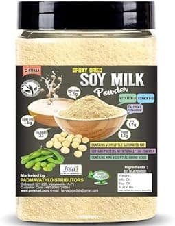 Pmw - New Jar Pack - Organic - Pure & Natural - SOYA Bean Milk Powder - SoyMilk Powder - 100 Grams