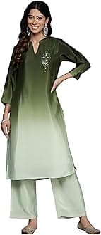 Varanga Chanderi Solid Regular Kurta Women's Set