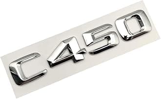 3D ABS Chrome Letters Car Rear Trunk Emblem Badge Sticker C43 C180 C200 C220 C300 C350 Logo Fit For Mercedes W205 W204 Accessories Car Stickers (Color : C450)
