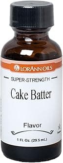 LorAnn Oils Super Strength Flavoring - Used For Candy Making, Flavoring Extracts, Baking, Hard Candy, and Flavor Oils - Bold, Natural Flavors 4X Stronger Than Extracts - Cake Batter, 1 fl oz