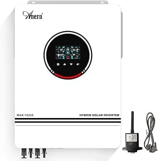 10200W Solar Hybrid Inverter 48V DC to 220V-240V AC, Off-Grid Pure Sine Wave Inverter 2PV Input/2AC Output Built-in 160A 2MPPT Solar Charge Controller Max PV Input 500V