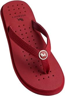 Neeman'sEco Flip Flops for Men | Comfortable Outdoor Indoor Fashionable Slippers for Boys | Rubber Flat Slip On Flexible | Everday Comfort | Lightweight Soft Chappal