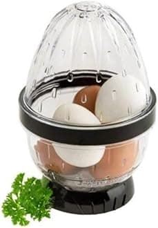 EZ EGGS Hard Boiled Egg Peeler, 3 Egg Capacity – Handheld Specialty Kitchen Tool Peels Egg Shells in Seconds (As Seen on TV)