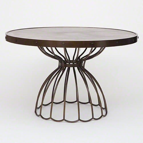 Global Views Florentine Round Dining Table 48"Dia