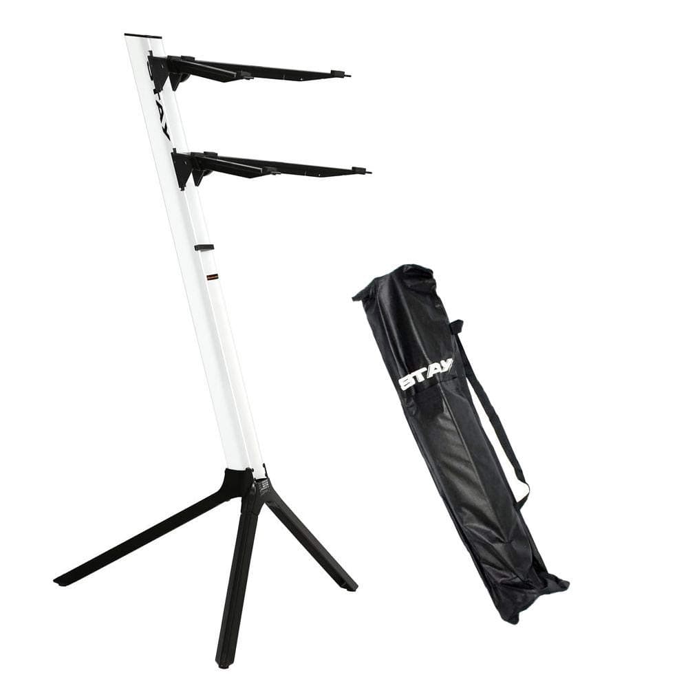 STAY Slim 2 Tier Keyboard Stand - White