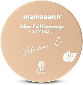 Glow Full Coverage Compact For All, Spf 30 For Up To 3X Instant Glow - 9 Gm|Radiant, Natural|Even Toned Complexion| Mattifying|Up To 16-Hour Oil Control & Sweat-Resistant (Pearl Glow), Cream