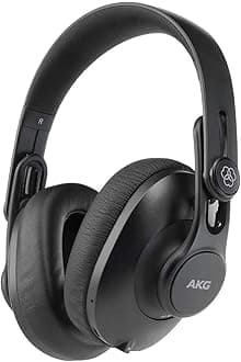 AKG K361BT Bluetooth Wireless Over Ear Headphones with Mic (Black)