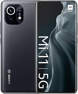 Mi 11 5G - Smartphone 8GB+256GB, 6,81” WQHD+ AMOLED quad-curved DotDisplay, Snapdragon 888, 108MP+13MP+5MP Triple Camera, 46000mAh, Midnight Gray (Official Version+2 Year Xiaomi Warranty)