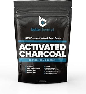 (5LB) Organic Coconut Activated Charcoal Powder - Food Grade, Kosher - Teeth Whitening, Facial Scrub, Soap Making (5 Pound)