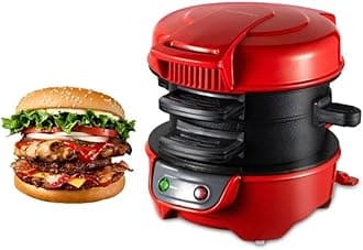 Multifunctional Burger Press Machine, Sandwich Maker, Waffle Maker, Breakfast Machine for Home Use