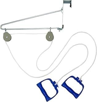 DMI Exercise Pulley Set for Physical Therapy helps Increase Mobility, White