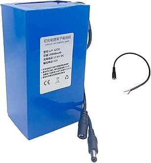 12V 20AH 30AH Lithium Battery Pack DC 12 Volt Rechargeable Battery Pack Portable Polymer Lithium Battery for 12V Power Supply(Charger Optional)