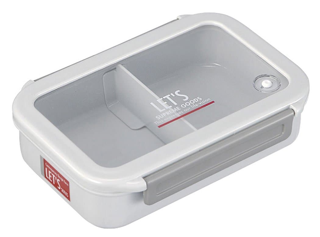 Iwasaki lock type lunch box Lustroware LET'S LET'S lunch box No. 3 (with partition) AGB-2223