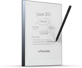 reMarkable 2 Tablet with 10.3” Digital Paper Display, featuring Pen with eraser, USB-A to USB-C Cable (Renewed)
