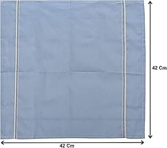 Kuber Industries Cotton Hanky For Men|Premium Handkerchief For Men|Neat Stiched With Printed Colors " 50x50 CM"|Pack of 6 (Light Multi)