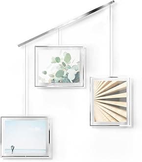 Umbra Exhibit 8x10, Lrg 3 Opening, Chrome, Set of 3