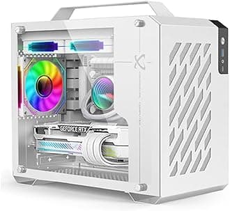 iDEALS PORTABLE MICRO BUDGET GAMING OR WORKSTATION DESKTOP PC WHITE : Corei7 PROCESSOR | GPU (OPTION)| 16GB RAM | 1TB NVME/SSD | Windows 10 | WIFI BT READY (CORE I7 + RX 570 OC 8GB GRAPHICS)