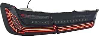 Pair Tail Light Assembly Taillights Upgrade For BMW 3 Series G20 G80 M3 2019-2024 To M4 CSL Laser Rear Lamps Driver and Passenger Side with Bulbs
