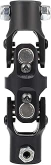 SCITOO 3/4" 36 Spline to 3/4" DD Steering Shaft Universal U-Joint Black Single, 96mm Working Angle 35 Degree