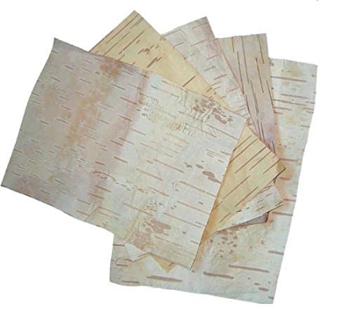 BHOJPATRA BARK SHEETS Betula Utilis HIMALAYAN BIRCH - 4 Sheets