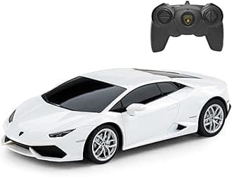 RASTAR Lamborghini Huracan Toy Car, 1/24 Lamborghini Huracan LP610-4 RC Model Car White