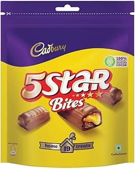 Cadbury 5 Star Chocolate Home Treats Chocolates Bars, 191.9 Gram
