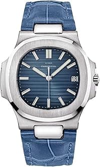 LGXIGE 2019 Quartz Luxury Elegant Watches, Watch for Men Leather Strap Analog Wrist Watches Patek Style