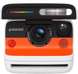 Flip Instant Camera with Sonar Autofocus and Retro Design (White)