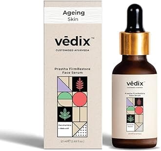 Face Serum, Customised Ayurvedic Prastha FirmRestore Face Serum, Anti Aging Serum With Bakuchi + Daruharidra + Sariva for Ageing Skin - 20 ml