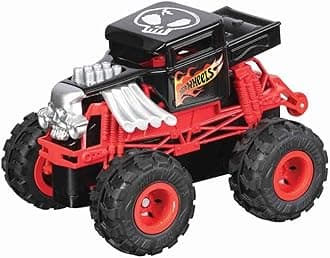 Mondo - Hot Wheels RC Monster Truck Mini Monster Motors Trucks-4 Models-Remote Control Machine for Children 2.4 GHz Assorted-Random Shipping-63683, Colour Livery, 63683