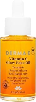 Vitamin C Glow Face Oil, 1 Fl Oz, Nourishes, Brightens and Illuminates for Radiant Skin, Moisturizing Vitamin C Oil with Turmeric, Seabuckthorn and Red Raspberry
