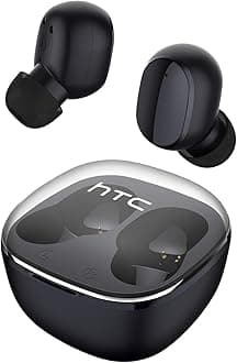 True Wireless 6 Bluetooth Earbuds 5.3 Inch Touch Control with Built-in Mic, Wireless Noise Cancelling, 22 Hours Playtime with Charging Case for