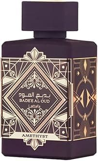 Lattafa Bade'e Al Oud Amethyst for Unisex Eau de Parfum Spray, 3.4 Ounce / 100 Ml