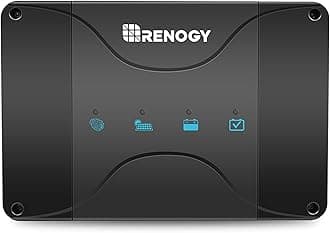 Renogy DC to DC Charger with MPPT 12V 30A Multi-Stage Charging - Smart On-Board Battery Charger for Solar/Alternator Input - Charges Lithium AGM Gel Flooded Batteries in RVs Cars Marine