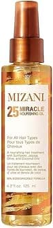 Mizani 25 Miracle Nourishing Hair Oil - for Curly Hair with Coconut Oil & Jojoba Oil, Adds Shine, Anti Frizz, Lighweight, Non-Greasy, Silicone-Free, Paraben-Free
