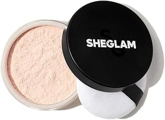 SHEGLAM Baked Glow Setting Powder Oil Control Loose Face Powder Translucent Pore-Less Flawless Smooths Fine Lines Glowy Powder - Light Pink