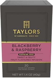 Taylors BlackBerry & Raspberry 20 Tagged Teabags 50g